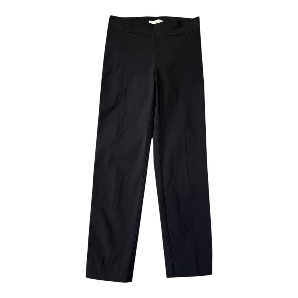 Avenue Montaigne Black Red Stripe Straight Leg Libbi Dress Pants Women's Size 0‎